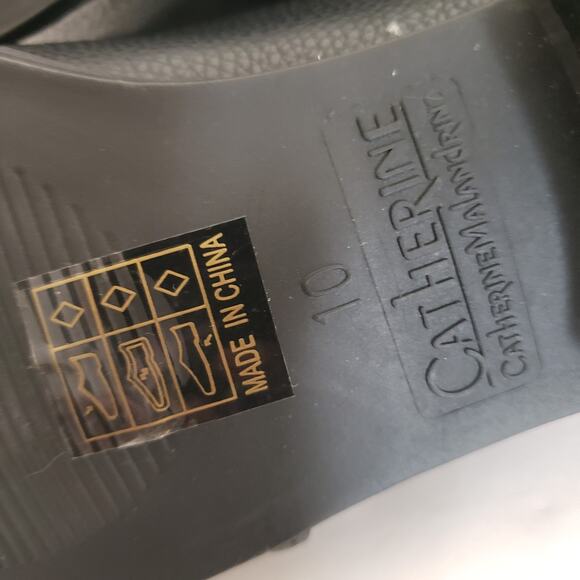 Catharine Malandrino SIZE 10 Flats Zwan Shoes D’Orsay Black Pointed Open Side - Picture 8 of 15